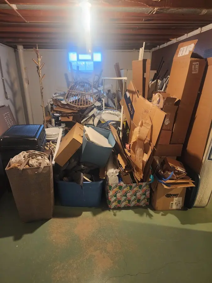 Roll-off dumpster container at job site for Construction Dumpster Rental in Baden